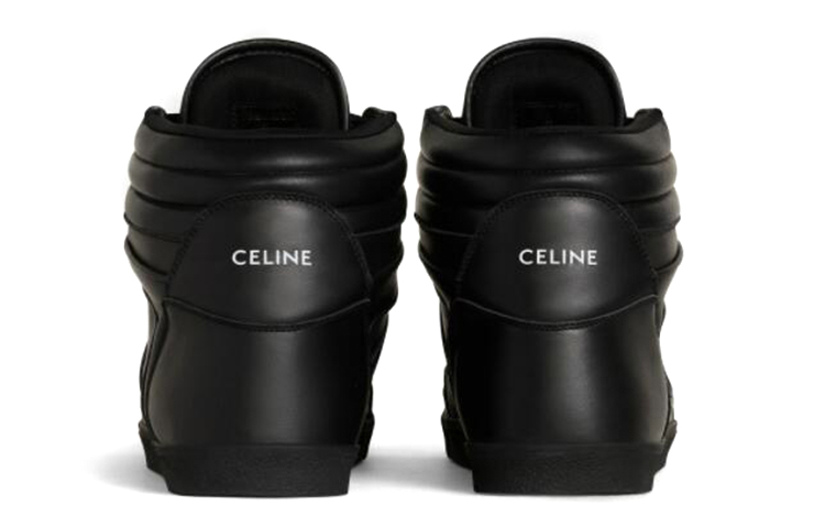 Shop CELINE Break Sneaker a Collo Medio con Lacci ''Nero'' 337493399C.38NO