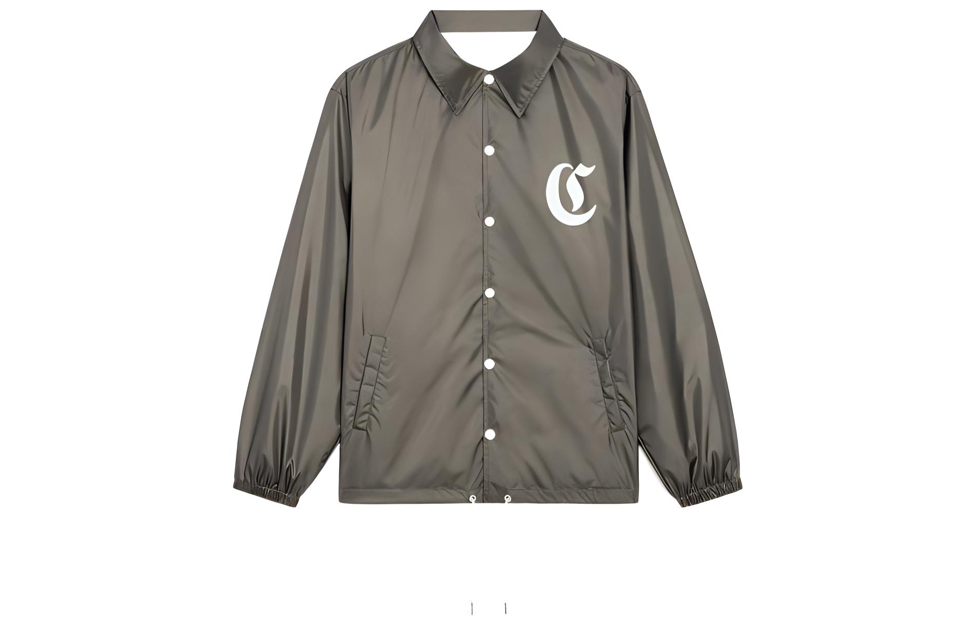 Celine Brown Solid Logo Print Jacket 2W544495M-02KK