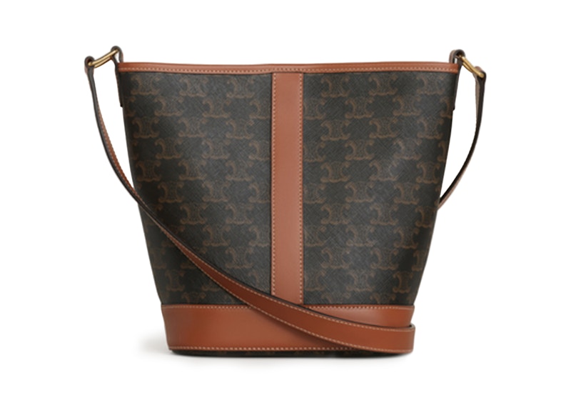 Order 思琳小型Triomphe 棕色水桶包