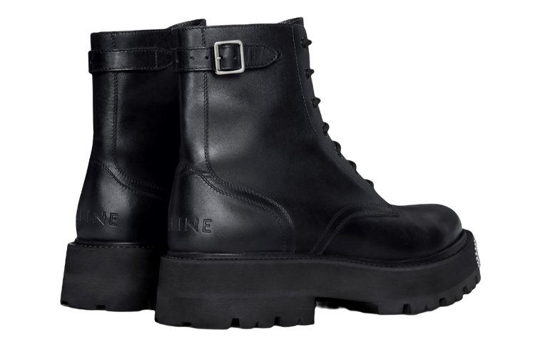 Lookbook CELINE Bulky 'Kulit Anak Lembu Hitam Mengkilap dengan Sol Stud' 345983579C.38NO