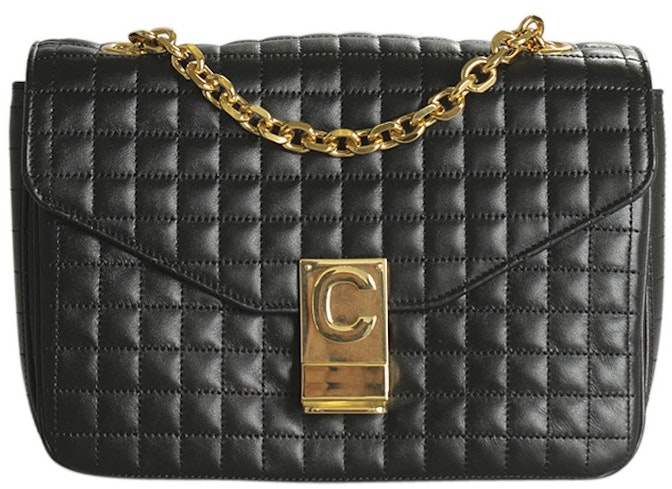 celine-c-bag-medium-quilted-black