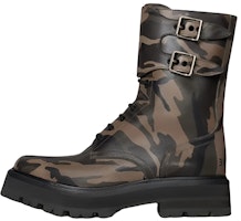 CELINE Calfskin Printed Lace-Up Ankle Boots 'Khaki' 346003627C.15BE CELINE Calfskin Printed Lace-Up Ankle Boots 'Khaki' 346003627C.15BE