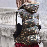 Details for CELINE Camouflage Print Loose Vest Army Green 2W425061O-14ML
