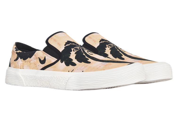 Order CELINE Canvas Slip-On Sneakers ''Beige Schwarz'' 346932235C.02BL