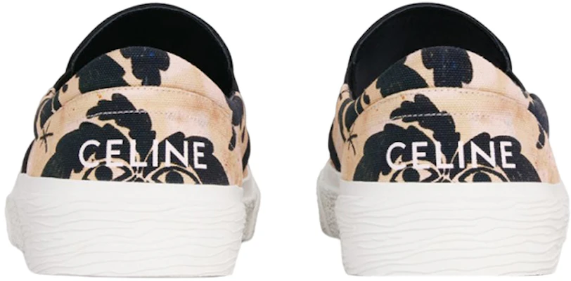CELINE Canvas Slip-On Sneakers ''Beige Schwarz'' 346932235C.02BL Lookbook CELINE Canvas Slip-On Sneakers ''Beige Schwarz'' 346932235C.02BL