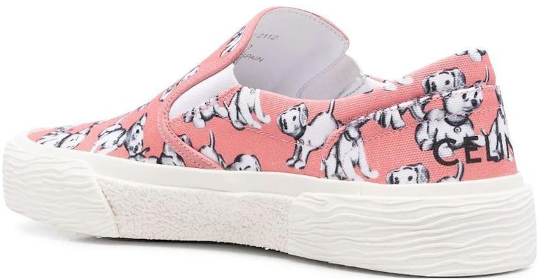 CELINE Slip-On Basse Toile Bout Rond ''Rose'' 346932218C.24PH Shop CELINE Slip-On Basse Toile Bout Rond ''Rose'' 346932218C.24PH
