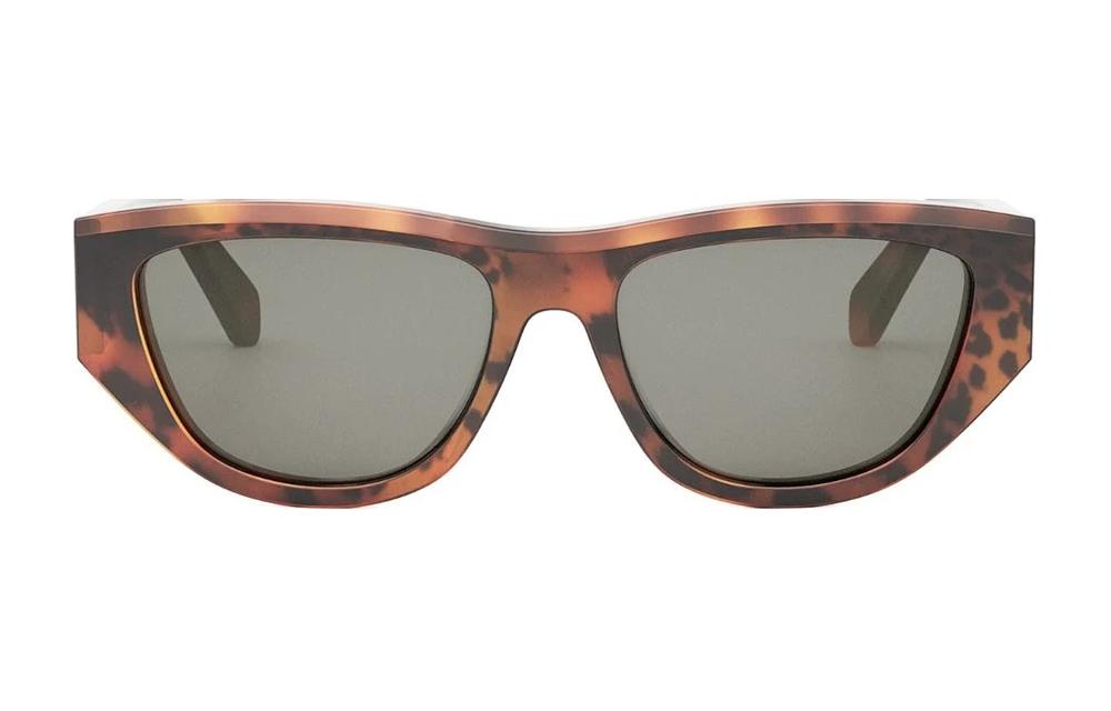 Lookbook CELINE 男士猫眼醋酸太阳镜 龟壳色搭配标志性镜腿 CL40278U99a