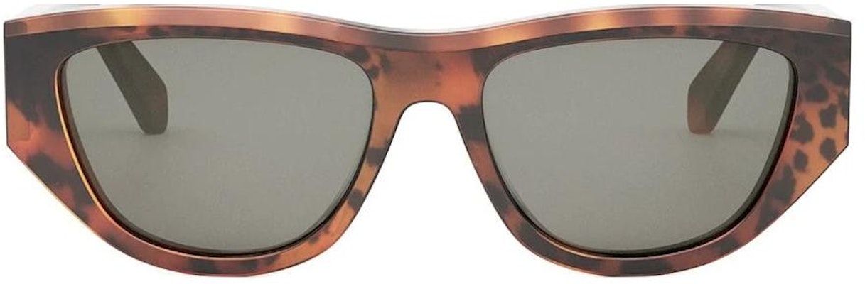 CELINE 男士猫眼醋酸太阳镜 龟壳色搭配标志性镜腿 CL40278U99a Lookbook CELINE 男士猫眼醋酸太阳镜 龟壳色搭配标志性镜腿 CL40278U99a