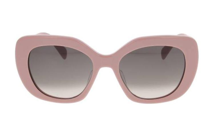 CELINE Cat-Eye Pink Sunglasses for Men with Logo and Metal Frame. CL40226U72F