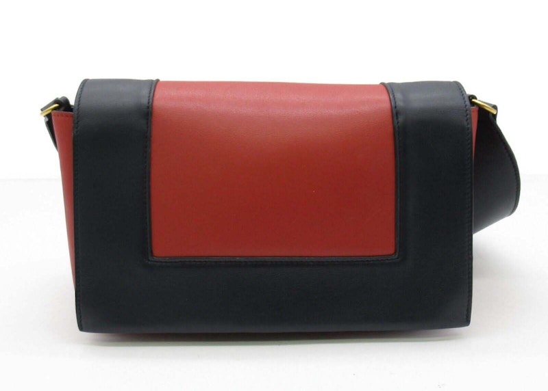 Order Bolso Mediano Celine Frame Azul Marino/Rojo