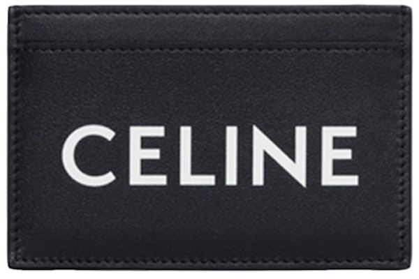 Celine Celine Print Card Holder (2 Slot) Black White Buy Celine Celine Print Card Holder (2 Slot) Black White