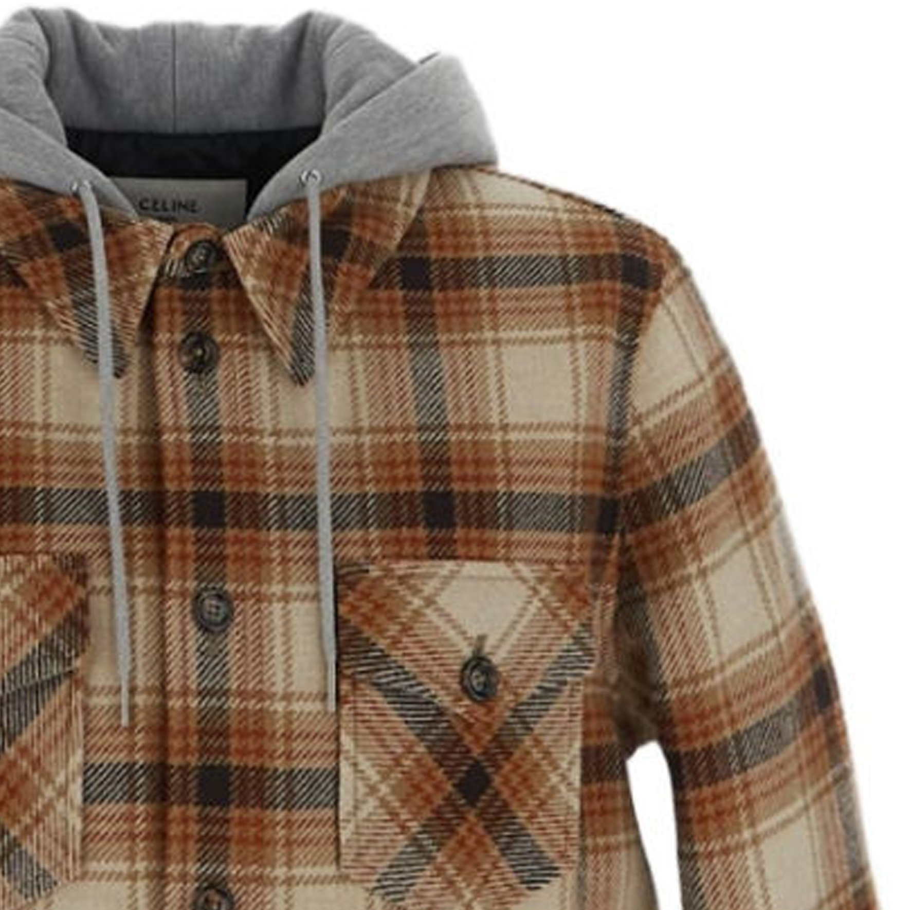 Purchase Celine 格紋字母口袋單排扣外套 多色 2W68A089L-19OG