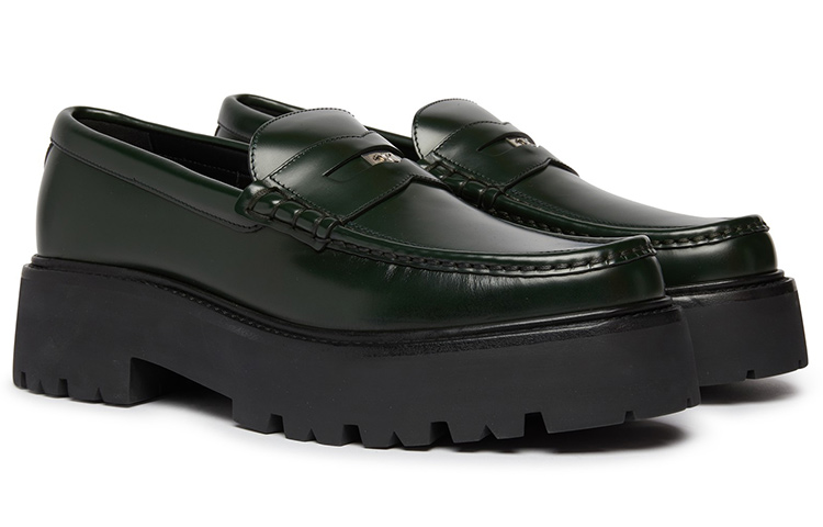 Order CELINE Chunky Bull Loafers Penny Hijau Botol 350103602C.31BT