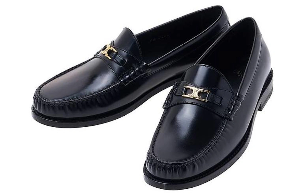 CELINE Chunky Triomphe Loafer Black