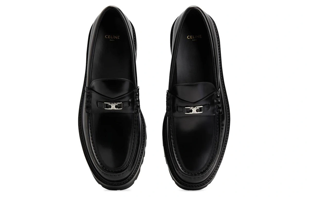 CELINE Chunky Triomphe Loafer Black
