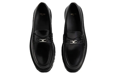 CELINE Chunky Triomphe Loafer Black