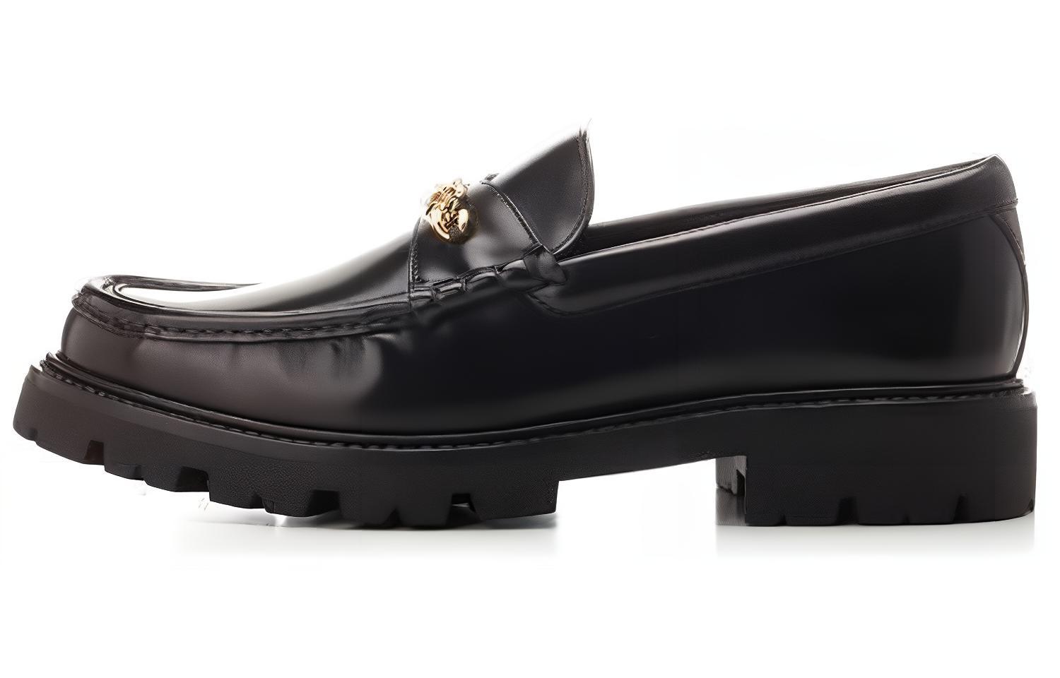 CELINE Chunky Triomphe Loafer Black Gold Chain 353623602C.38NO