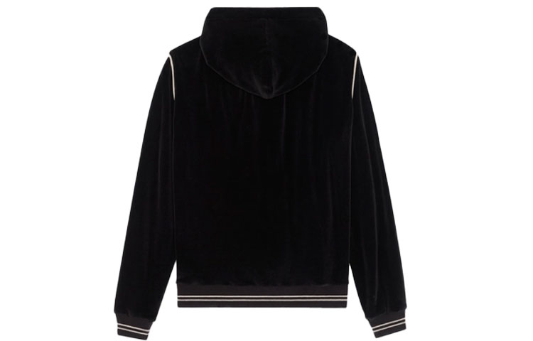 Lookbook 셀린 클래식 블랙 스트라이프 집업 후드 스웨트셔츠 2Y143679I-38NO