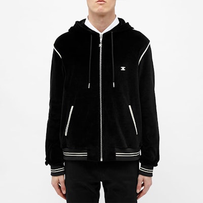 셀린 클래식 블랙 스트라이프 집업 후드 스웨트셔츠 2Y143679I-38NO Details for 셀린 클래식 블랙 스트라이프 집업 후드 스웨트셔츠 2Y143679I-38NO