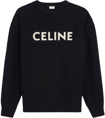 CELINE Jersey Clásico Bordado Oversize de Lana para Hombre Negro. 2A19R205O-38NO Buy CELINE Jersey Clásico Bordado Oversize de Lana para Hombre Negro. 2A19R205O-38NO