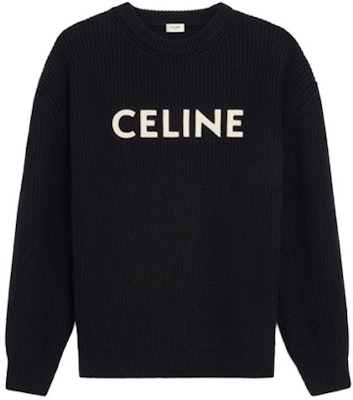 CELINE Jersey Clásico Bordado Oversize de Lana para Hombre Negro. 2A19R205O-38NO Order CELINE Jersey Clásico Bordado Oversize de Lana para Hombre Negro. 2A19R205O-38NO