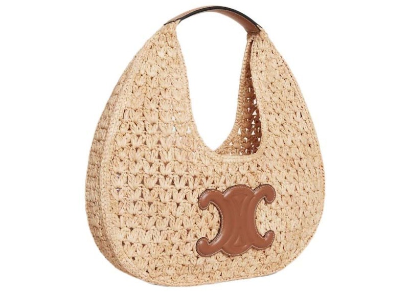 Order Celine Classic Panier Raffia Hobo Bag Natural/Tan