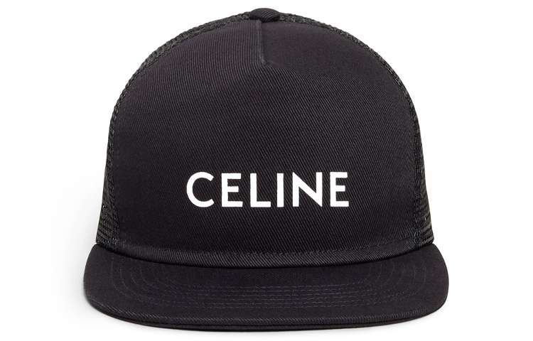 CELINE Cotton Letter Baseball Cap Black 2AUU2641M-38NO