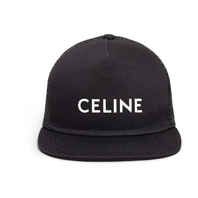 CELINE Cotton Letter Baseball Cap Black 2AUU2641M-38NO