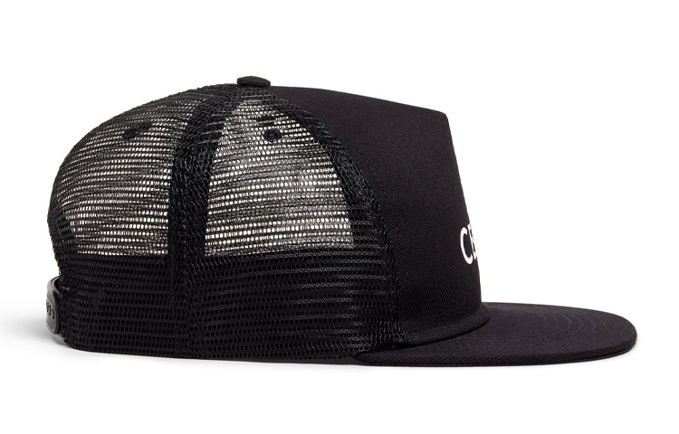 Shop CELINE Cotton Letter Baseball Cap Black 2AUU2641M-38NO