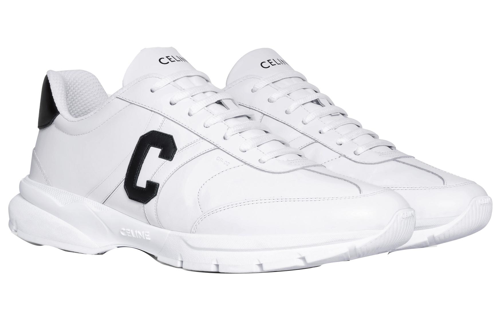 Shop CELINE CR-02 Low Wit Zwart Sneakers 359483338C.01OK