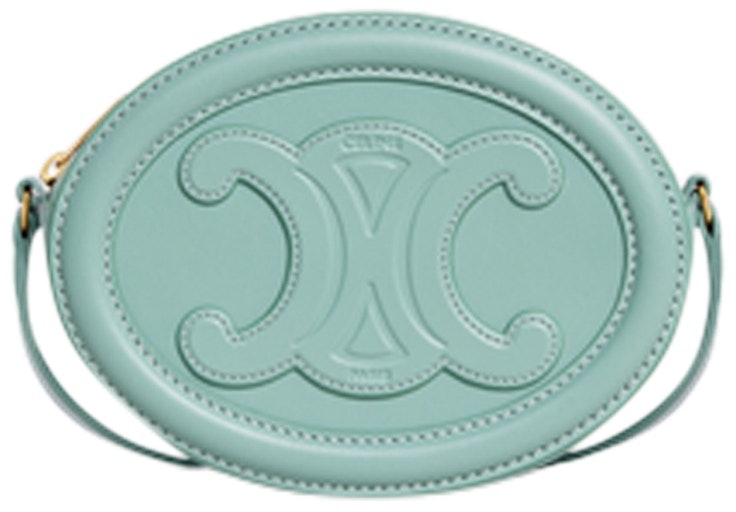 celine-crossbody-oval-cuir-purse-triomphe-embroidery-ice-mint