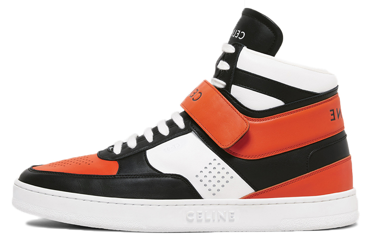 Buy 셀린느 CT-02 '빈티지 가죽 화이트 블랙 오렌지' 344513338C.38OO