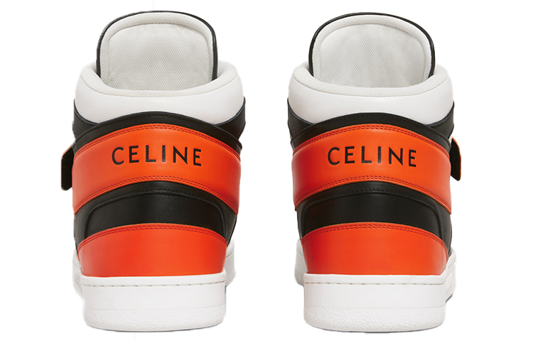 Shop 셀린느 CT-02 '빈티지 가죽 화이트 블랙 오렌지' 344513338C.38OO