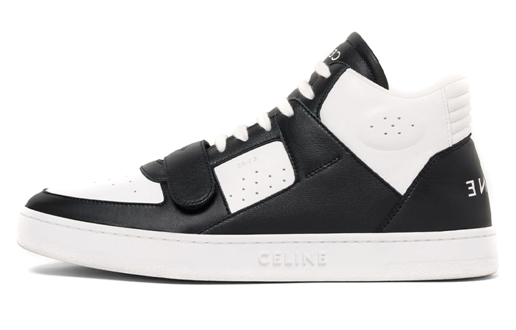 CELINE CT-02 Mid 'Distressed Black and White Leather'
