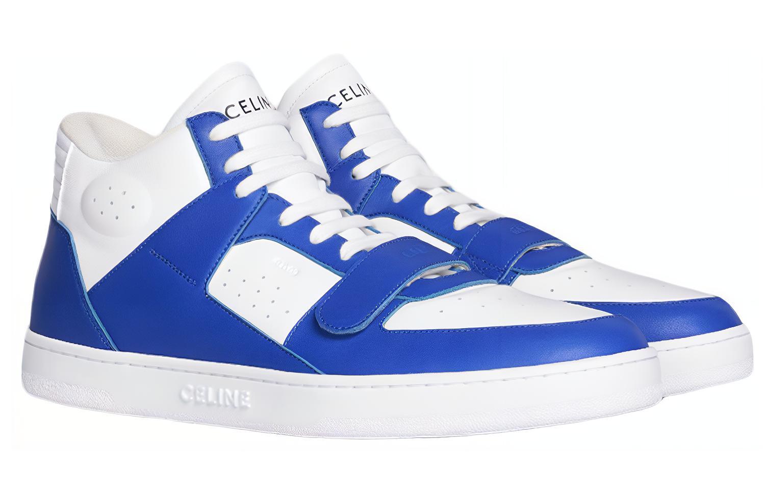 Lookbook CELINE CT-02牛皮革中幫運動鞋 白藍色