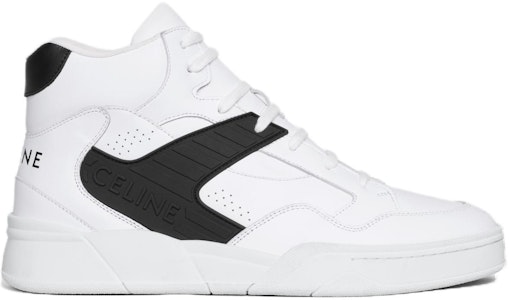 CELINE賽琳 牛皮 綁帶高幫 時尚板鞋 男款 白黑 Order CELINE賽琳 牛皮 綁帶高幫 時尚板鞋 男款 白黑