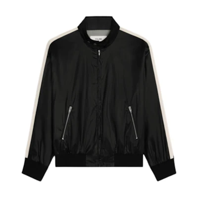 Celine Dash Snow Lightweight Nylon Jacket Black Zip-Up Blouson 2W94B941V-38OW