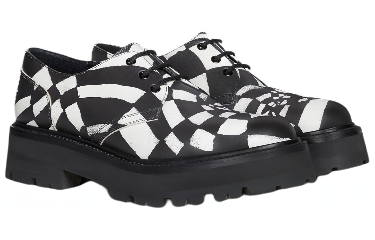 CELINE Derby 'Black and White Print' 圖 3