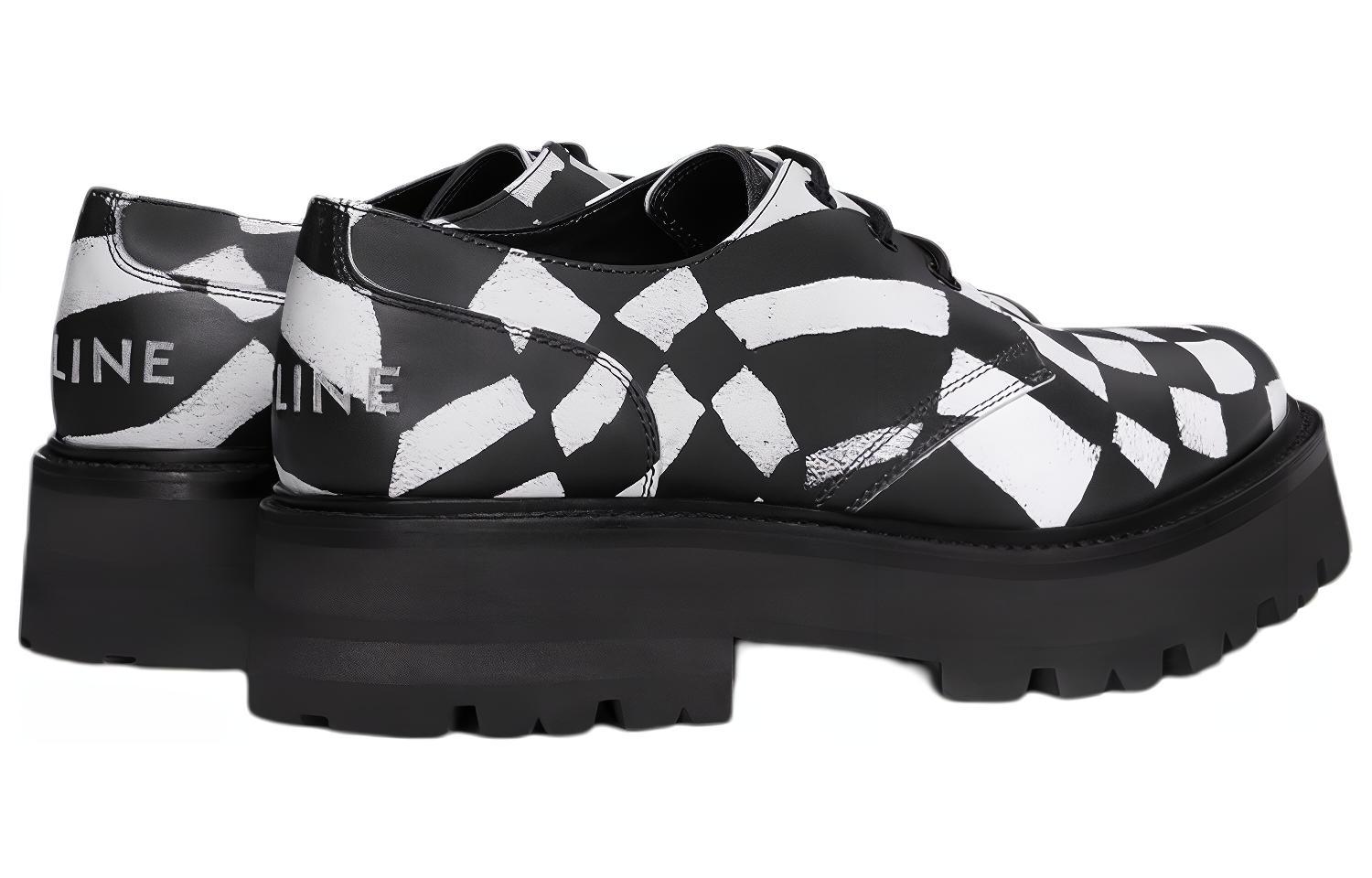 CELINE Derby 'Black and White Print' 圖 4