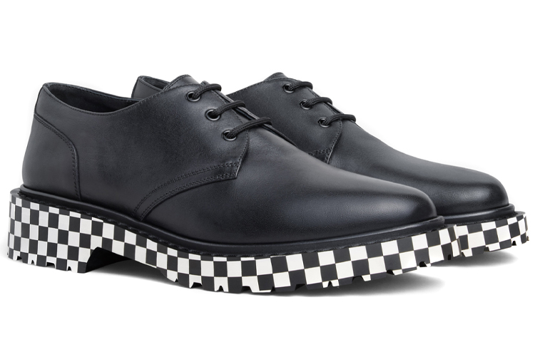 CELINE Derby Casual 'Embossed Leather Black' 圖 3