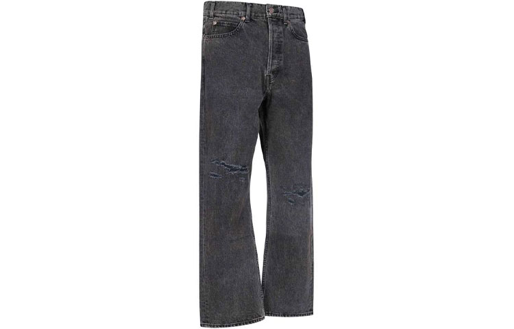 Shop CELINE 水洗灰色破洞牛仔裤. 2N586919M-38CD