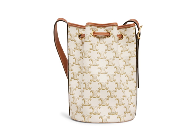 Order Bolso Celine Triomphe Blanco Pequeño con Cordón