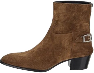 CELINE Sepatu Boot Kulit Abu-Coklat 356133358C.18TP Buy CELINE Sepatu Boot Kulit Abu-Coklat 356133358C.18TP