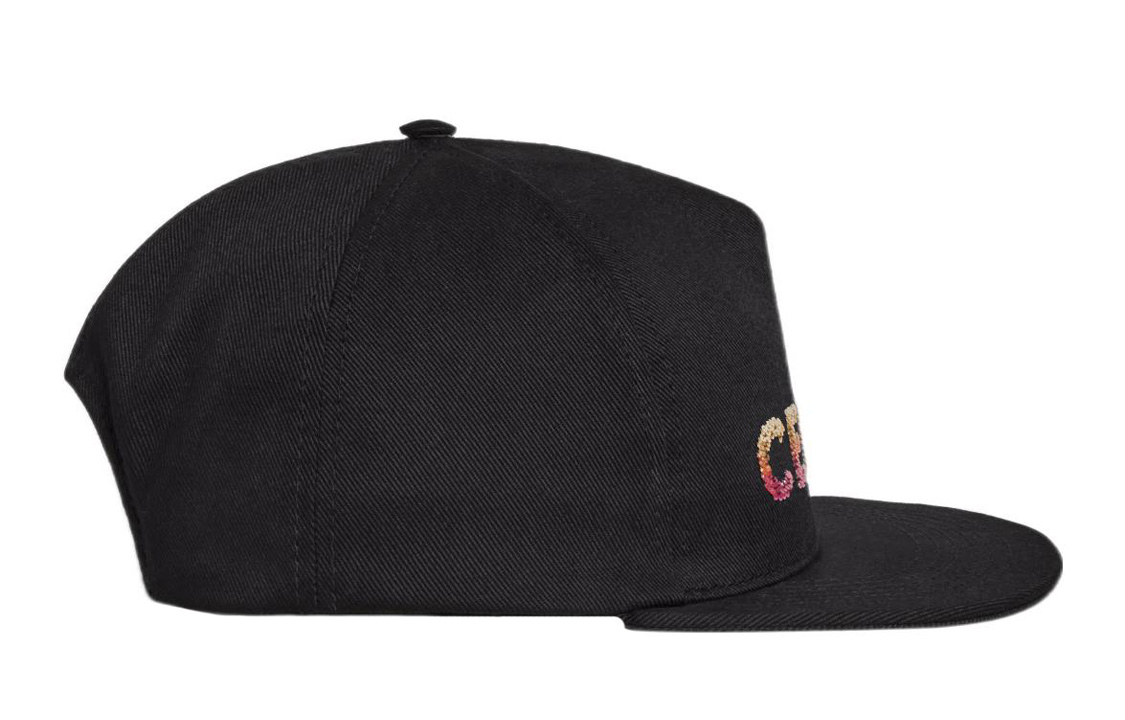 Shop CELINE Embroidered Cotton Unisex Baseball Cap 2AUW9641M-38NO