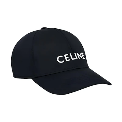 CELINE Embroidered Letter Logo Cotton Baseball Cap Unisex Black 2AUS9242N-38NO