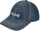 Buy CELINE Topi Besbol Kapas Sulaman Logo Biru Navy Lelaki. 2AUS9815V08TI
