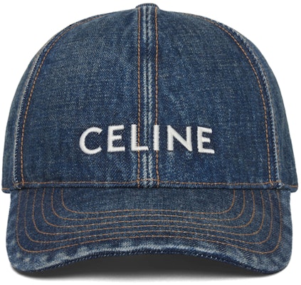 CELINE Topi Besbol Kapas Sulaman Logo Biru Navy Lelaki. 2AUS9815V08TI Order CELINE Topi Besbol Kapas Sulaman Logo Biru Navy Lelaki. 2AUS9815V08TI