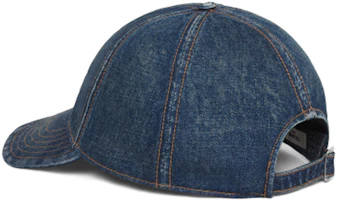 Lookbook CELINE Topi Baseball Katun Bordir Logo Biru Tua Pria. 2AUS9815V08TI