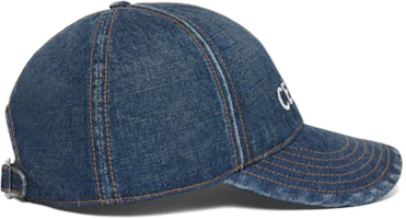 Purchase CELINE Topi Baseball Katun Bordir Logo Biru Tua Pria. 2AUS9815V08TI