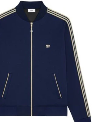 Celine Jaket Zip-Up Unisex Bordir Logo Garis Biru 2Y05D121O-07VG Purchase Celine Jaket Zip-Up Unisex Bordir Logo Garis Biru 2Y05D121O-07VG